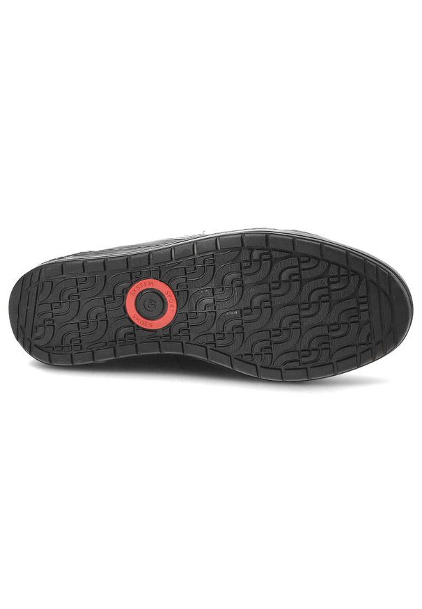 Czarne Półbuty Avanti Stylowe Buty Męskie. Zapięcie: sznurówki. Kolor: czarny. Materiał: tkanina, skóra. Wzór: gładki. Obcas: na obcasie. Styl: elegancki