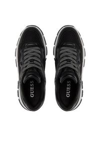 Guess Sneakersy Brecky FLPBRE ELE12 Czarny. Kolor: czarny. Materiał: materiał #3