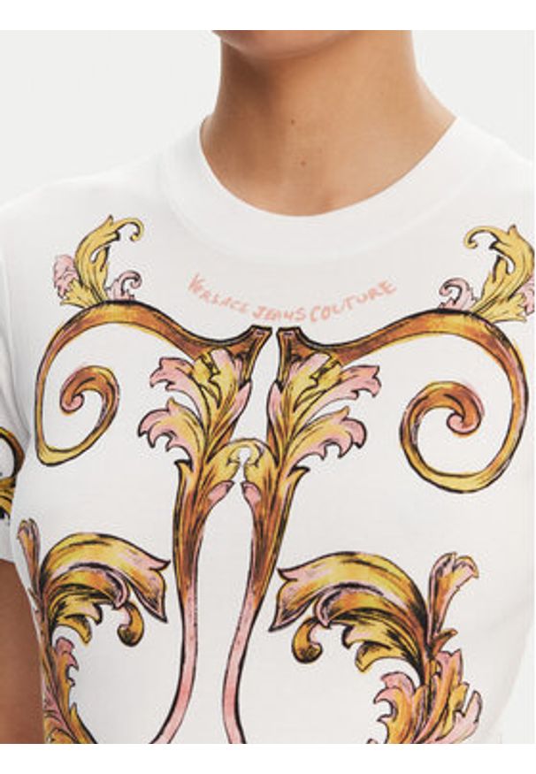 Versace Jeans Couture Sukienka codzienna 78HAO9P9 Biały Slim Fit. Okazja: na co dzień. Kolor: biały. Materiał: bawełna. Typ sukienki: proste. Styl: casual