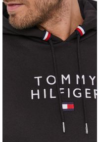 TOMMY HILFIGER - Tommy Hilfiger - Bluza. Okazja: na co dzień. Kolor: czarny. Materiał: dzianina. Wzór: aplikacja. Styl: casual #5