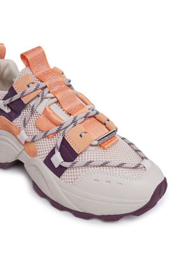 Steve Madden Sneakersy Tazmania SM11002419 Beżowy. Kolor: beżowy. Materiał: materiał