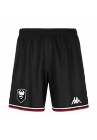 Kappa - Szorty dla dzieci SM Caen Kombat Ryder 2024/25. Kolor: czarny. Styl: sportowy #1