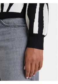 Vero Moda Sweter Siljeanimal 10330808 Biały Regular Fit. Kolor: biały. Materiał: wiskoza #4