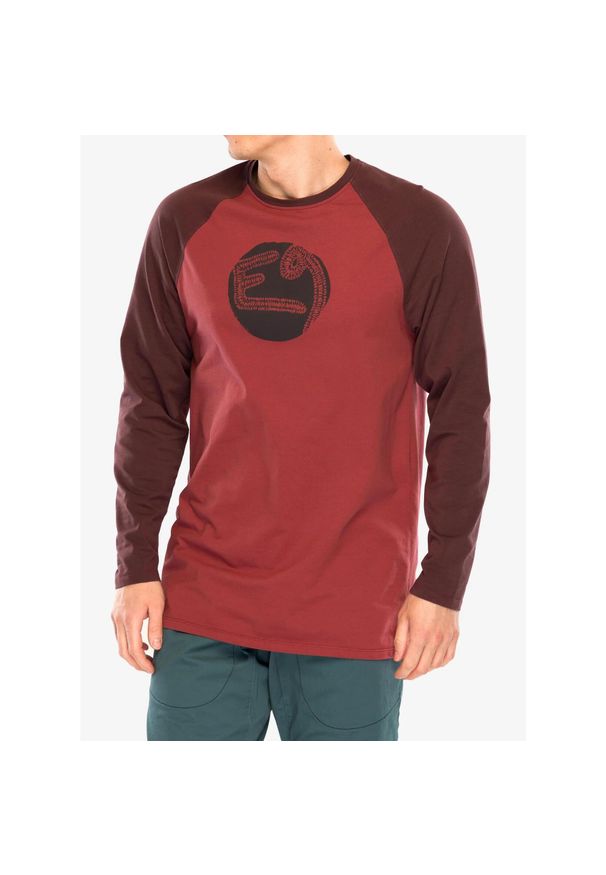 Longsleeve wspinaczkowy męski E9 Ole. Kolor: czerwony. Długość rękawa: długi rękaw