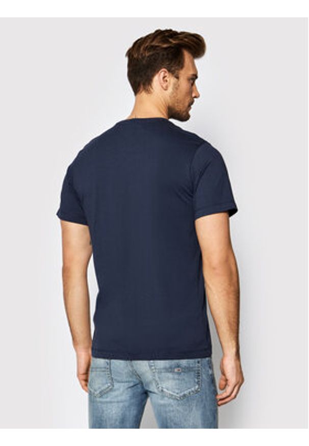 Tommy Jeans T-Shirt Classic DM0DM09598 Granatowy Regular Fit. Kolor: niebieski. Materiał: bawełna