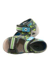 Befado sandały obuwie dziecięce 350P023 zielone. Kolor: zielony. Materiał: bawełna, tkanina #2