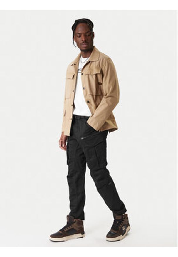 G-Star RAW - G-Star Raw Spodnie materiałowe Rovic D02190-5126-6484 Czarny Tapered Fit. Kolor: czarny. Materiał: bawełna