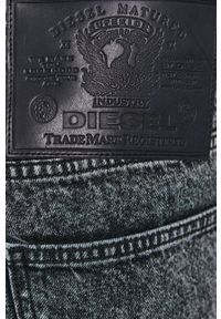 Diesel Szorty jeansowe męskie kolor szary. Okazja: na co dzień. Kolor: szary. Materiał: jeans. Styl: casual #2