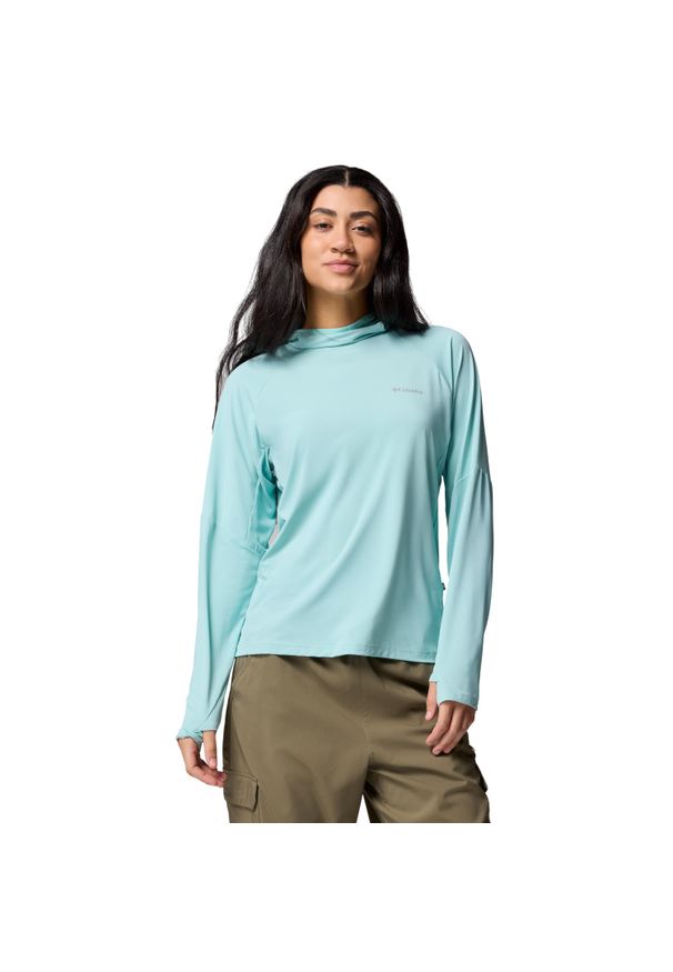 columbia - Bluza dresowa sportowa damska Skien Valley Hoodie. Kolor: niebieski. Materiał: elastan, poliester
