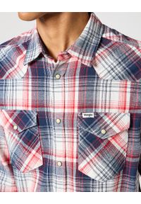 Wrangler - WRANGLER MĘSKA KOSZULA WESTERN SHIRT RED BLUE 112357243