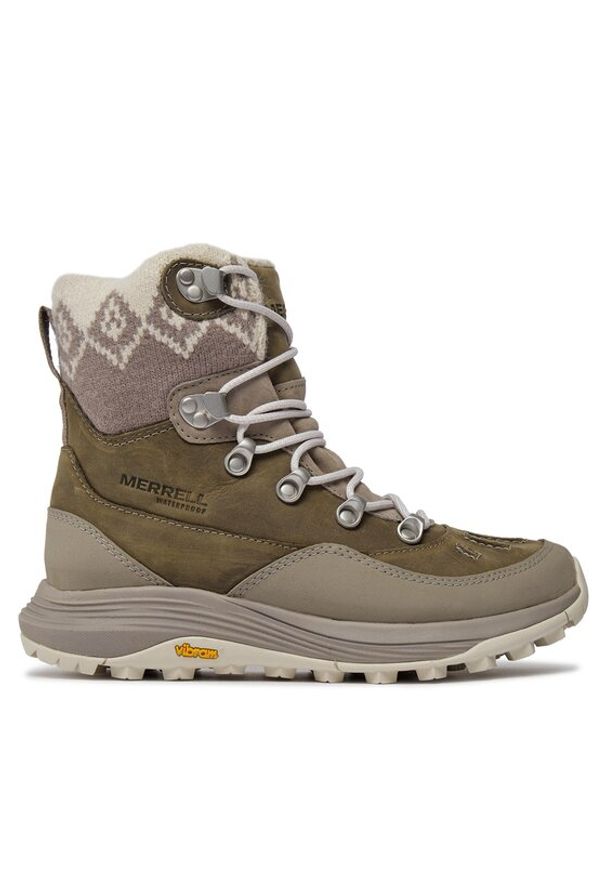 Merrell Śniegowce Siren 4 Thermo Mid Zip Waterproof J037414 Szary. Kolor: szary. Materiał: skóra