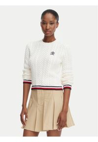 Tommy Jeans Sweter DW0DW22933 Biały Regular Fit. Kolor: biały. Materiał: bawełna #1