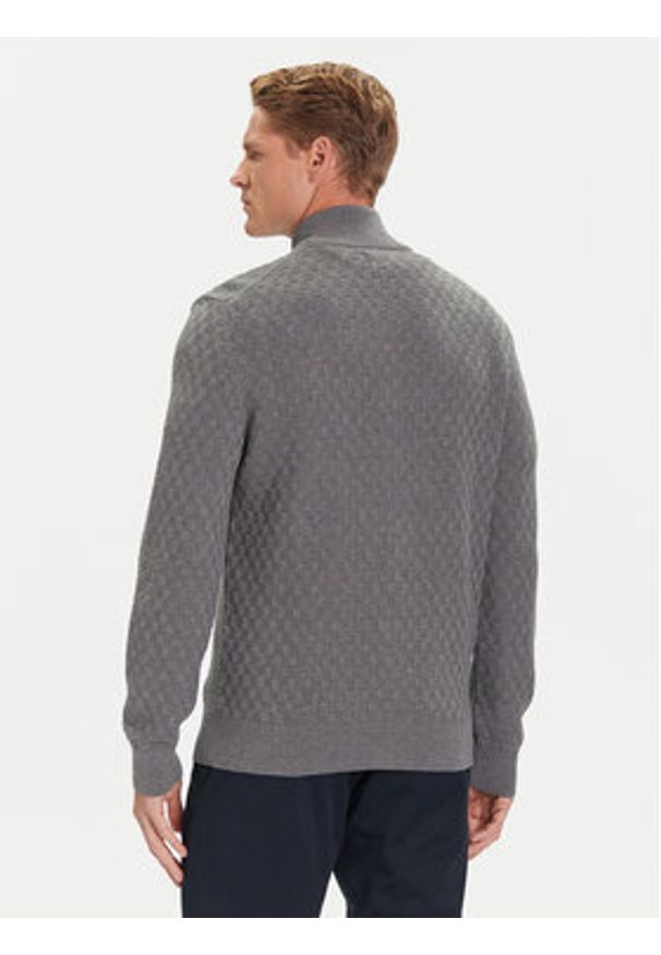 GANT - Gant Kardigan 8030263 Szary Regular Fit. Kolor: szary. Materiał: bawełna