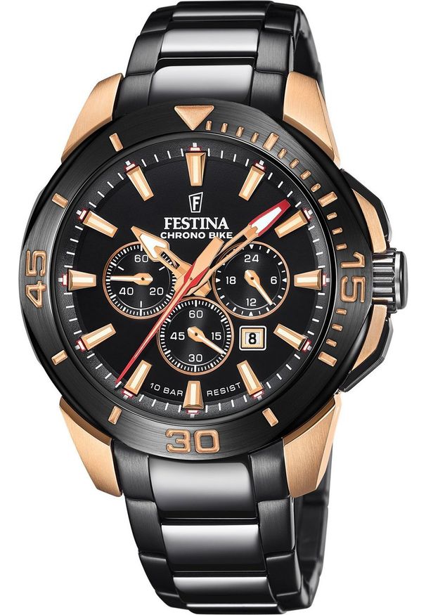 Zegarek Festina Zegarek męski Festina F20645-1 czarny. Kolor: czarny