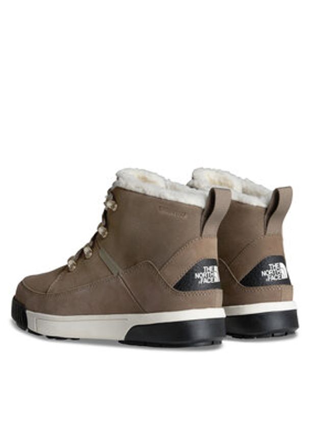The North Face Botki NF0A4T3X8IU1 Brązowy. Kolor: brązowy. Materiał: skóra, zamsz