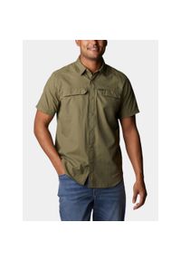 columbia - Koszulka turystyczna męska Columbia Silver Ridge 2.0. Kolor: zielony. Długość rękawa: krótki rękaw. Długość: krótkie. Sezon: lato. Sport: turystyka piesza #1