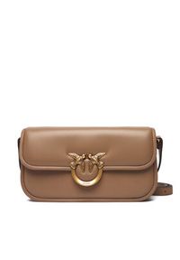 Pinko - PINKO Torebka Love Box Baguette Al 25-26 PLTT 105083 A26L Brązowy. Kolor: brązowy. Materiał: skórzane #4