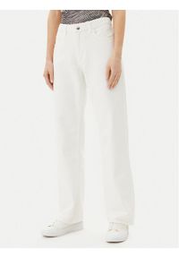 Vila Jeansy Palma 14105535 Biały Wide Leg. Kolor: biały #1