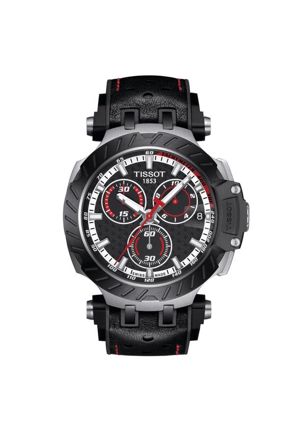 TISSOT PROMOCJA T-Race Motogp 2020 Chronograph Limited Edition T115.417.27.051.01. Materiał: skóra. Styl: sportowy