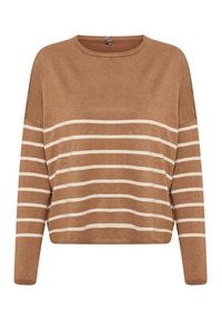Culture Sweter Annemarie 50109338 Brązowy Boxy Fit. Kolor: brązowy. Materiał: wiskoza #7