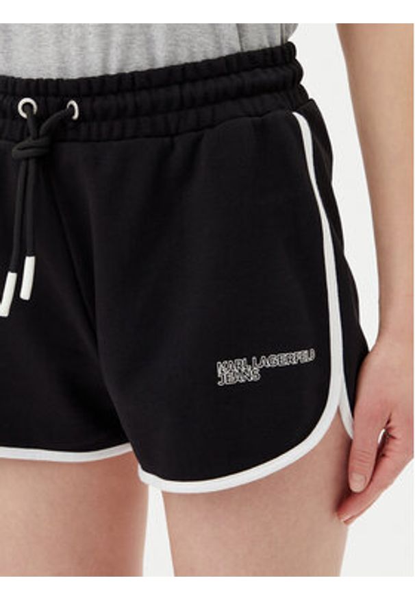 Karl Lagerfeld - KARL LAGERFELD Szorty sportowe A2W10095 Czarny Regular Fit. Kolor: czarny. Materiał: bawełna
