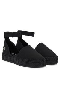 Calvin Klein Jeans Espadryle Flatform Espadrille Sling Mg YW0YW01735 Czarny. Kolor: czarny. Materiał: materiał #3