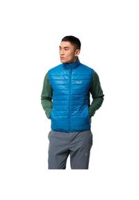 Kurtka uniwersalna męska Jack Wolfskin 12046531361. Kolor: czarny, niebieski, wielokolorowy. Materiał: syntetyk. Długość rękawa: bez rękawów. Sport: turystyka piesza