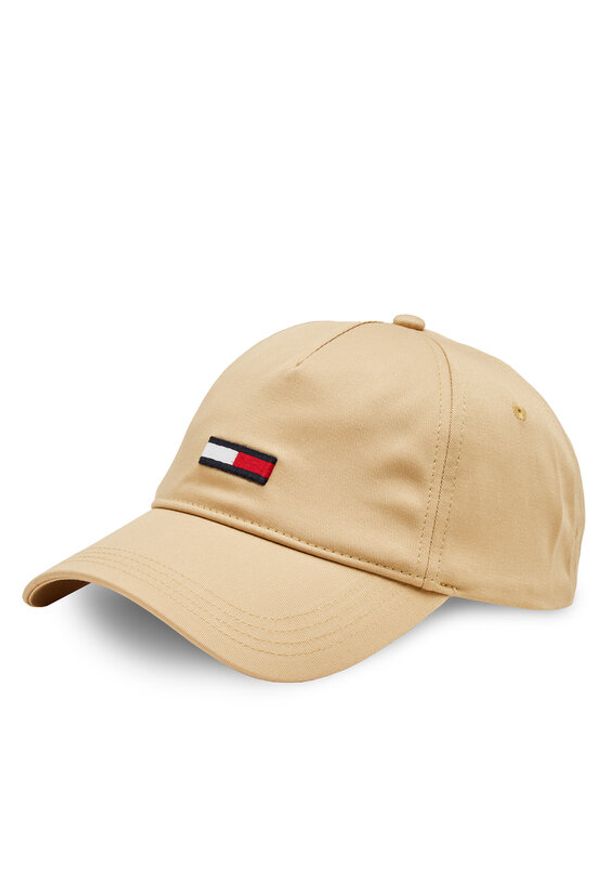 Tommy Jeans Czapka z daszkiem Tjm Elongated Flag 5 Panel Cap AM0AM11692 Beżowy. Kolor: beżowy. Materiał: materiał