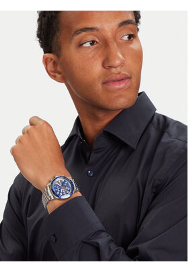 Fossil Zegarek Sport Tourer FS6047 Srebrny. Kolor: srebrny. Styl: sportowy