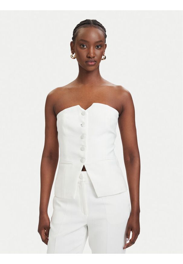 Morgan Top 261-CPANA.F Biały Regular Fit. Kolor: biały. Materiał: syntetyk