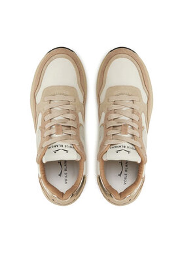 Voile Blanche Sneakersy Melany 2018651 Beżowy. Kolor: beżowy. Materiał: zamsz, skóra