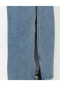 ALEXANDER WANG - Jeansowa spódnica z wysokim rozcięciem. Stan: podwyższony. Kolor: niebieski. Materiał: jeans