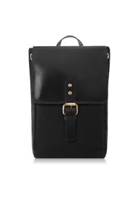 Plecak vintage PAOLO PERUZZI SI-04-BL czarny. Kolor: czarny. Materiał: materiał. Styl: vintage #1