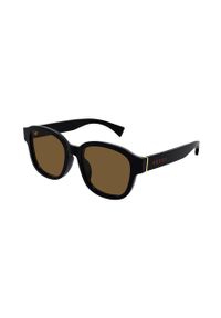 Gucci okulary przeciwsłoneczne męskie kolor brązowy. Kształt: okrągłe. Kolor: brązowy #4
