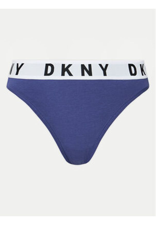 DKNY Stringi DK4529 Niebieski. Kolor: niebieski