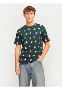 Jack & Jones - Jack&Jones T-Shirt Xmas Merry 12265399 Zielony Standard Fit. Kolor: zielony. Materiał: bawełna