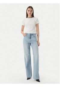 Patrizia Pepe T-Shirt 2M4522/J407-W146 Biały Slim Fit. Kolor: biały. Materiał: bawełna #2