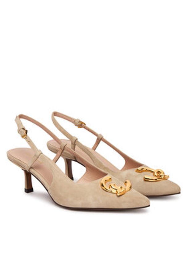 Coccinelle Czółenka C-Me E4 SB2 21 01 01 Beżowy. Kolor: beżowy. Materiał: skóra, zamsz