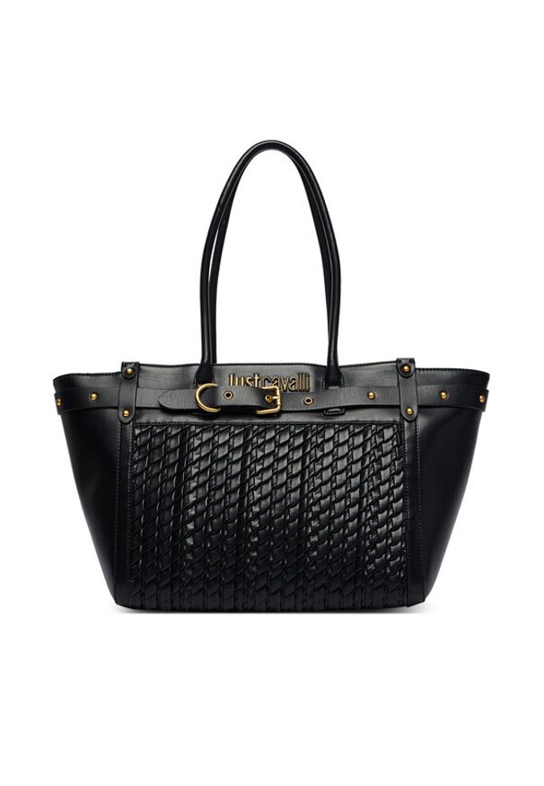 Just Cavalli Torebka 80RA4BG1 ZSD90 Czarny. Kolor: czarny. Materiał: skórzane