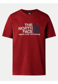 The North Face T-Shirt Rust 2 NF0A87NW Czerwony Regular Fit. Kolor: czerwony. Materiał: bawełna