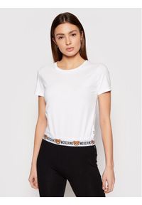 Moschino Underwear & Swim - MOSCHINO Underwear & Swim T-Shirt ZUA1908 9003 Biały Regular Fit. Kolor: biały. Materiał: bawełna