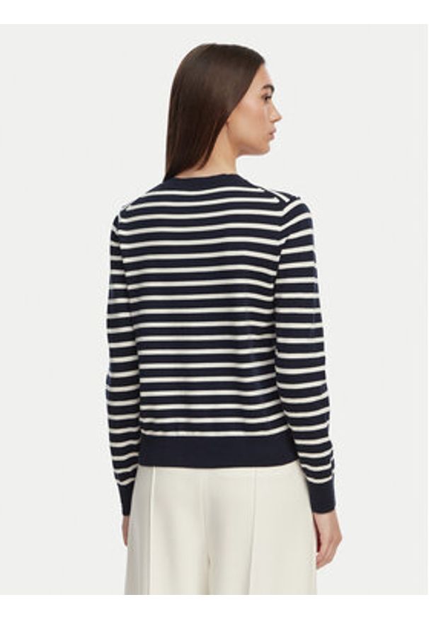 TOMMY HILFIGER - Tommy Hilfiger Kardigan WW0WW42370 Granatowy Regular Fit. Kolor: niebieski. Materiał: syntetyk
