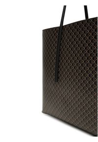 Calvin Klein Torebka Emblem Aop Tote W/ Pouch LV04F3266G Czarny. Kolor: czarny. Materiał: skórzane #5
