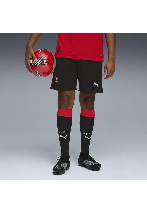 Puma - Męskie szorty Stade Rennais FC 25/26 PUMA Black. Kolor: czarny. Materiał: tkanina. Długość: krótkie. Sezon: lato. Sport: piłka nożna