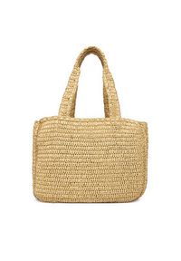 Calvin Klein Torebka Bold Ck Raffia Medium Tote LV04F3447G Beżowy. Kolor: beżowy #5