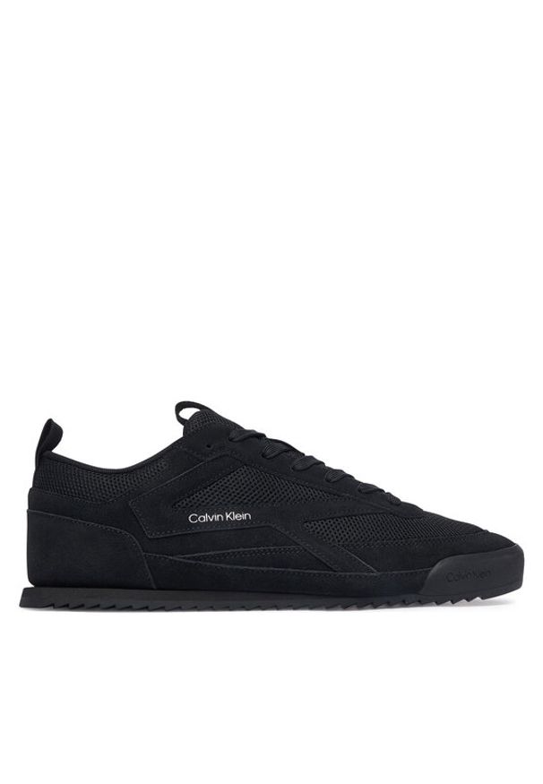Calvin Klein Sneakersy Low Pro Runner Mix Mat HM0HM02208 Czarny. Kolor: czarny. Materiał: zamsz, skóra