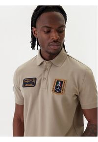 Aeronautica Militare Polo 261PO1927UP00191 Beżowy Regular Fit. Typ kołnierza: polo. Kolor: beżowy. Materiał: bawełna #5