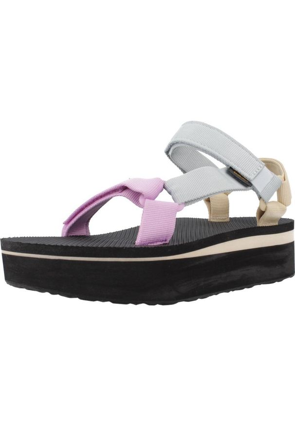 Sandały Teva Model W Flatform Univers Kolor Wielokolorowy. Kolor: wielokolorowy. Materiał: guma, materiał, tkanina, syntetyk
