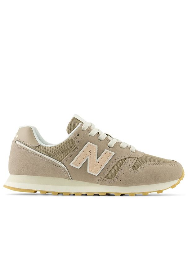Buty New Balance WL373TM2 - beżowe. Okazja: na co dzień. Kolor: beżowy. Materiał: guma, skóra, zamsz, materiał, syntetyk. Szerokość cholewki: normalna. Model: New Balance 373