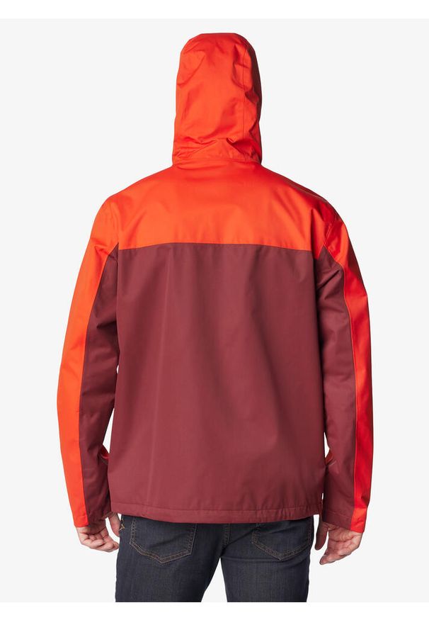 columbia - Kurtka męska przeciwdeszczowa Columbia Hikebound Jacket. Kolor: czerwony. Sport: turystyka piesza